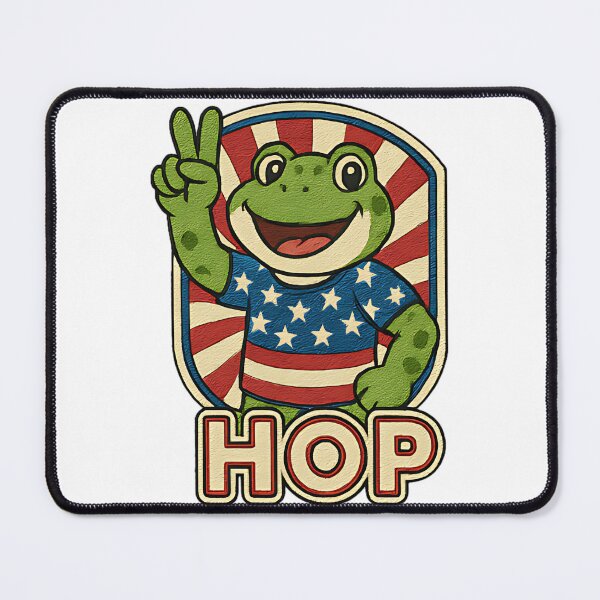Item preview, Hop Patriotic Frog Funny Portland Frog Brigade Retro Vintage Design For Freedom Lovers And Animal Humor Fans designed and sold by ArtDesignTp.