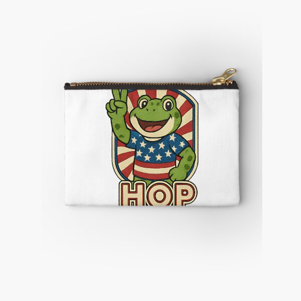 Item preview, Hop Patriotic Frog Funny Portland Frog Brigade Retro Vintage Design For Freedom Lovers And Animal Humor Fans designed and sold by ArtDesignTp.