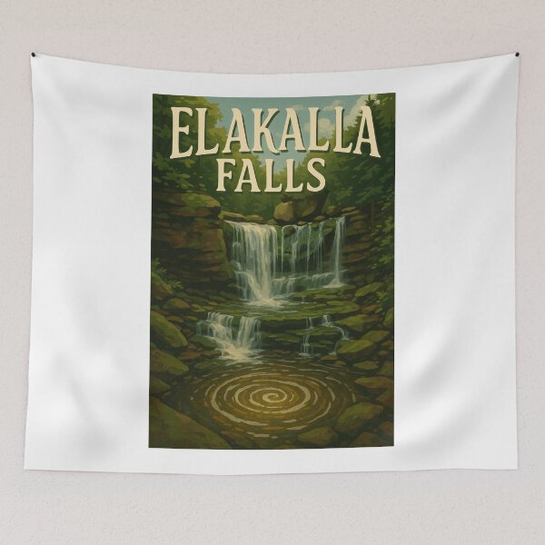 Item preview, Elakala Falls with Spiral Pool Blackwater Falls State Park designed and sold by Aryabek.