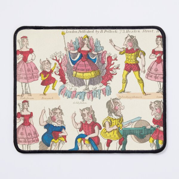 Item preview, Scene from Jack the Giant Killer - Vintage antique children's book illustration designed and sold by Vintage Designs +.