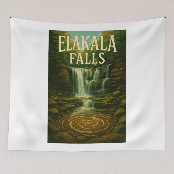 Item preview, Elakala Falls in Mossy Forest Blackwater Falls State Park designed and sold by Aryabek.