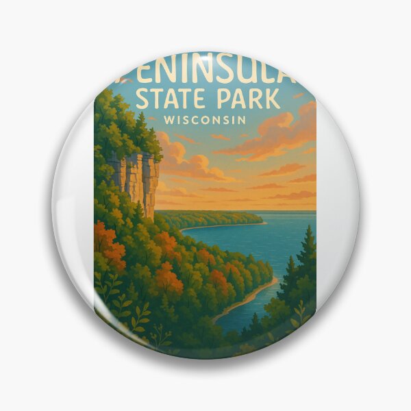 Artikelvorschau, Peninsula State Park Wald Aussichtspunkt Door County Wisconsin entworfen und verkauft von Aryabek.