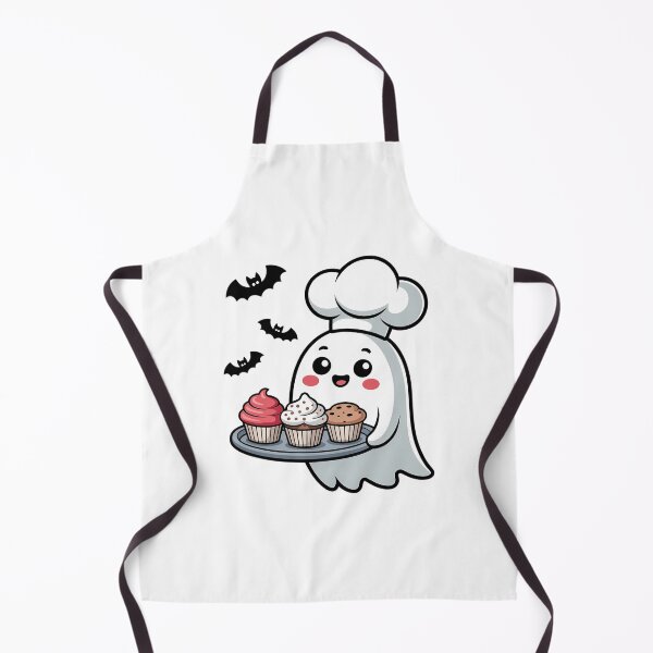 Item preview, Cute Ghost Chef Baker Halloween Spooky Baking designed and sold by VENOM0RIOT.