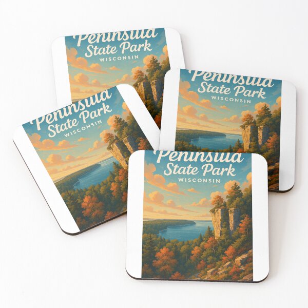 Item preview, Peninsula State Park Clifftop View Green Bay Wisconsin designed and sold by Aryabek.