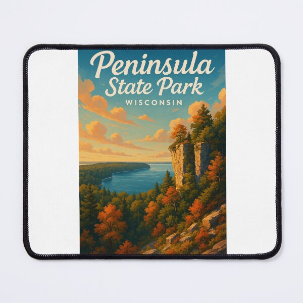 Item preview, Peninsula State Park Clifftop View Green Bay Wisconsin designed and sold by Aryabek.