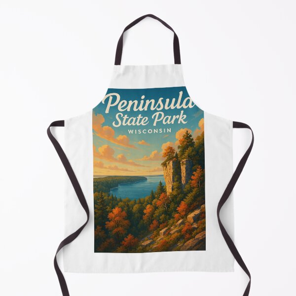 Item preview, Peninsula State Park Clifftop View Green Bay Wisconsin designed and sold by Aryabek.