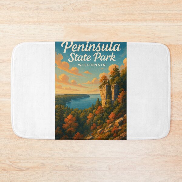 Item preview, Peninsula State Park Clifftop View Green Bay Wisconsin designed and sold by Aryabek.