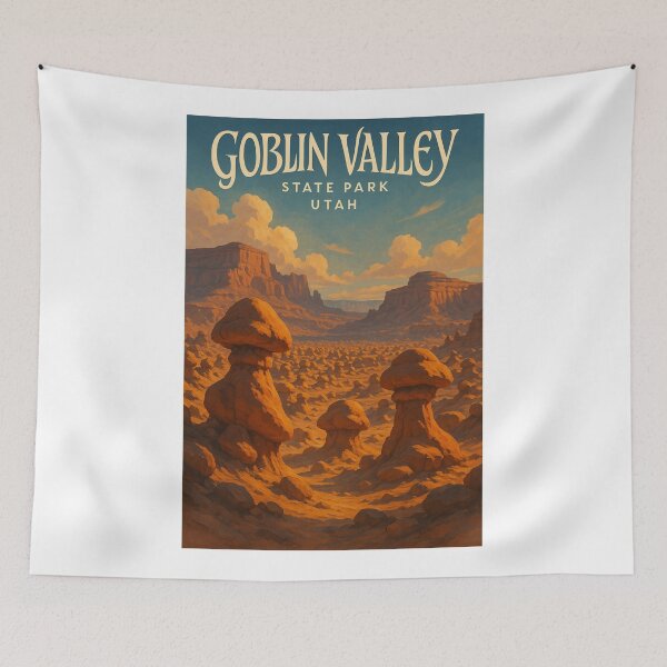 Item preview, Goblin Valley State Park Hoodoos at Sunset Utah designed and sold by Aryabek.