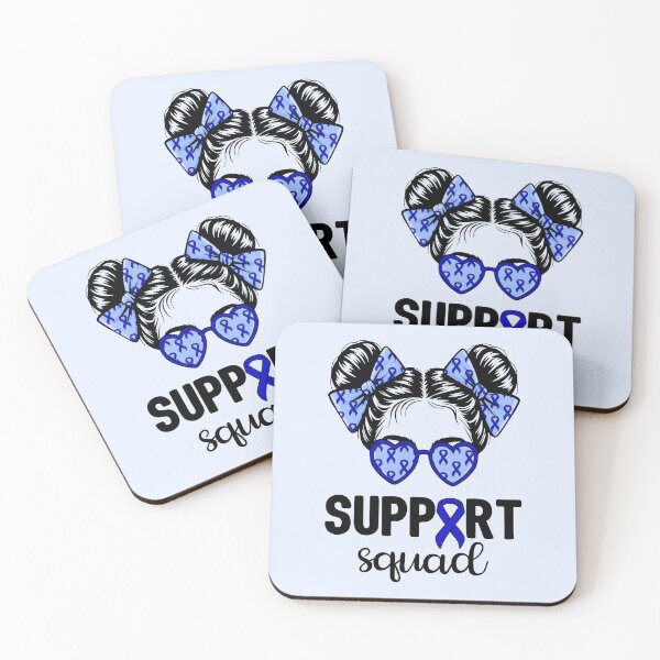 Item preview, Colon Cancer Awareness - Support Squad Messy Buns II designed and sold by Lemon Pepper.