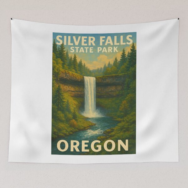 Item preview, Silver Falls State Park South Falls Oregon designed and sold by Aryabek.