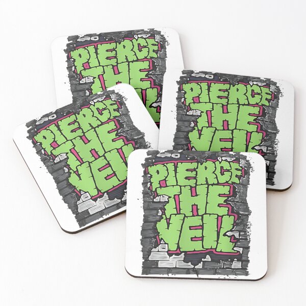 Item preview, Pierce The Veil Graffiti T-Shirt | Punk Rock Band Streetwear Tee | Neon Green Grunge Graphic Shirt designed and sold by ArtStoreChocoJ.
