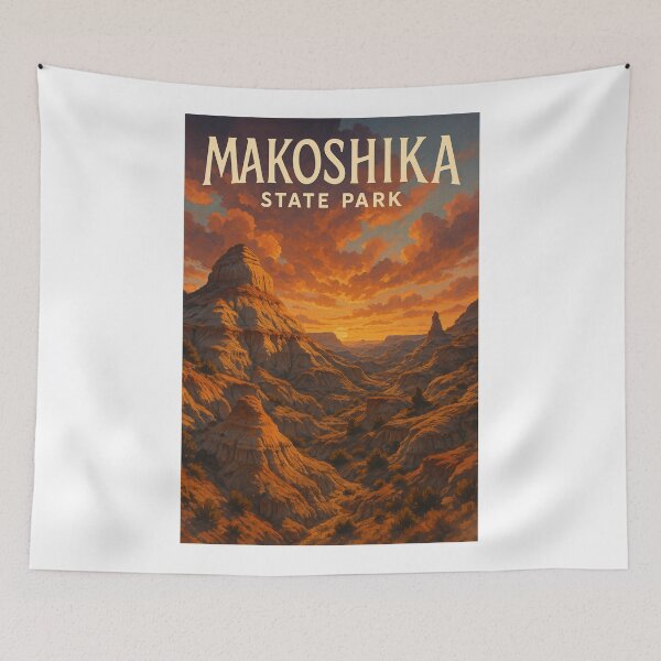 Item preview, Makoshika State Park Badlands at Sunset Montana designed and sold by Aryabek.