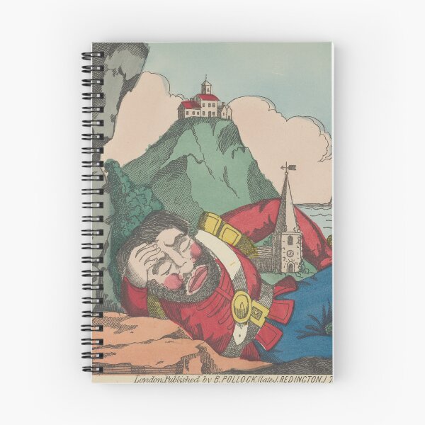Item preview,  Scene from Jack the Giant Killer - Vintage antique children's book illustration designed and sold by Vintage Designs +.