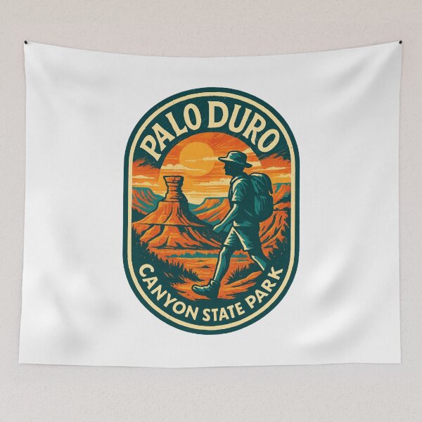 Item preview, Palo Duro Canyon State Park Hiking Sunset Scene Texas designed and sold by Aryabek.