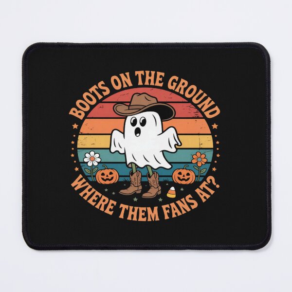 Item preview, Boots On The Ground Fans Where Them Fans At Halloween designed and sold by CraftyCuttable.