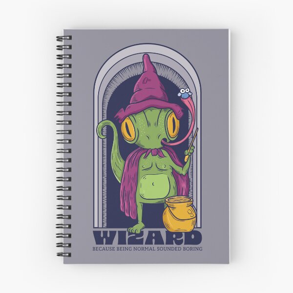 Item preview, Geeky Wizard Lizard in Purple Cape designed and sold by Maud Tee Art.