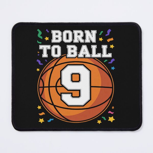 Item preview, Born To Basketball 9th Birthday Nine designed and sold by CraftyCuttable.