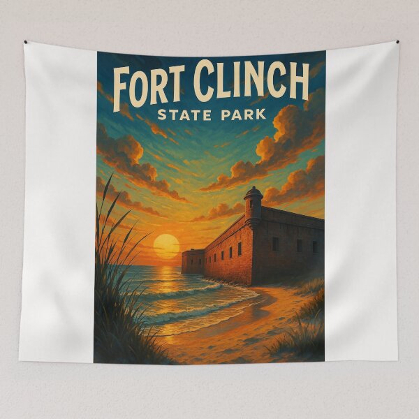 Item preview, Fort Clinch State Park Sunset Beach View Florida designed and sold by Places On Earth.