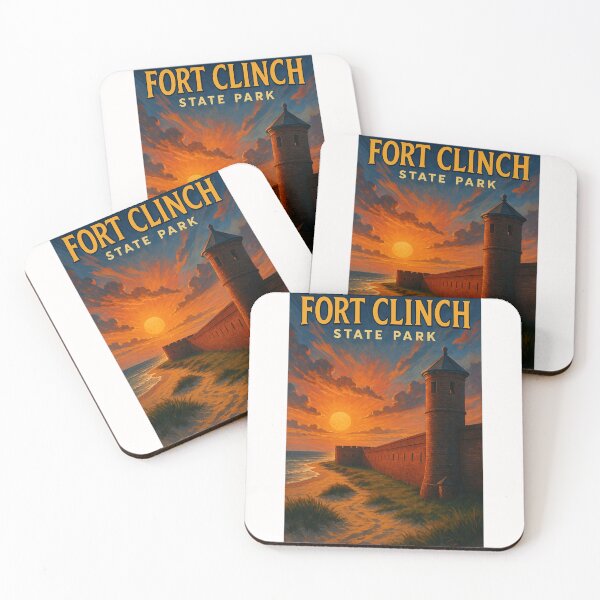 Item preview, Fort Clinch State Park Watchtower Sunset View Florida designed and sold by Places On Earth.
