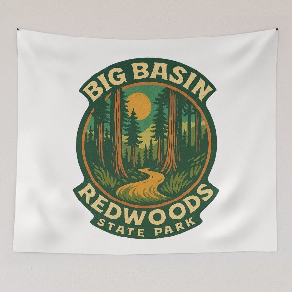 Item preview, Big Basin Redwoods State Park Forest Trail California designed and sold by Places On Earth.