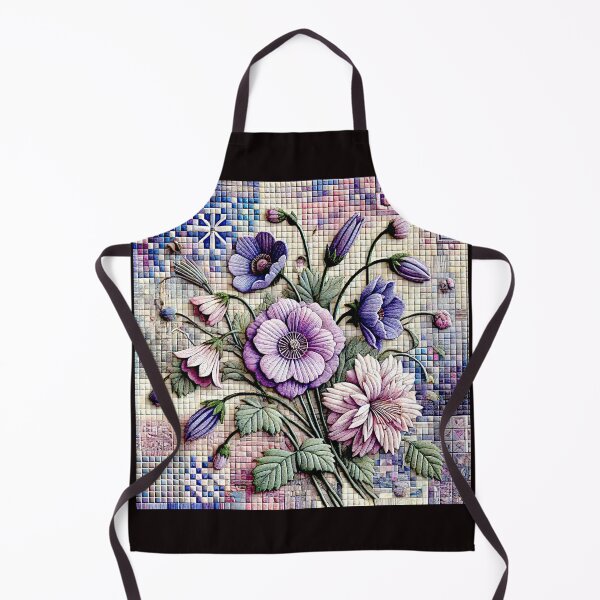 Item preview, Flowers, pixels and lilacs#7 designed and sold by Helios Be. Lavsh.