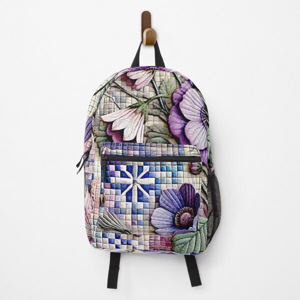 Item preview, Flowers, pixels and lilacs#7 designed and sold by Helios Be. Lavsh.