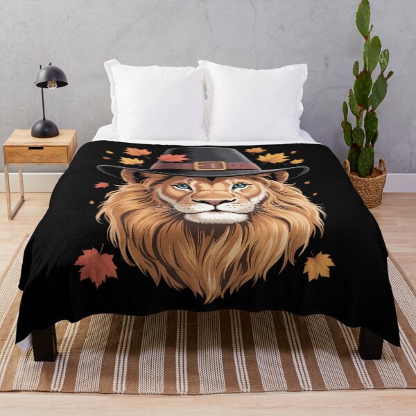 Item preview, Thanksgiving Lion Pilgrim Turkey Day Autumn Fall Lion Lover designed and sold by ticlitule.