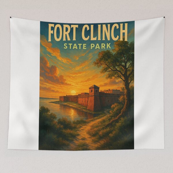 Item preview, Fort Clinch State Park Waterfront View Amelia Island designed and sold by Places On Earth.
