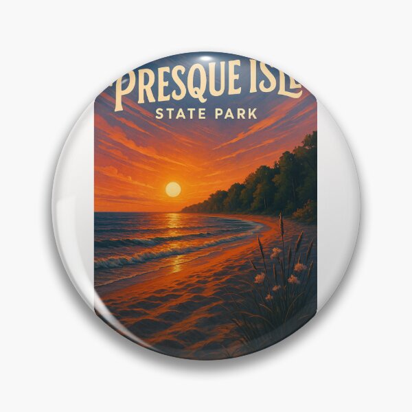 Item preview, Presque Isle State Park Sunset and Wildflowers Erie PA designed and sold by Places On Earth.