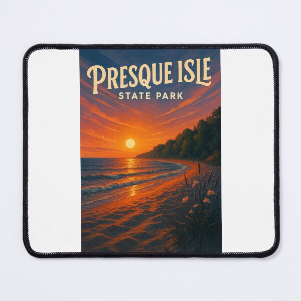 Item preview, Presque Isle State Park Sunset and Wildflowers Erie PA designed and sold by Places On Earth.