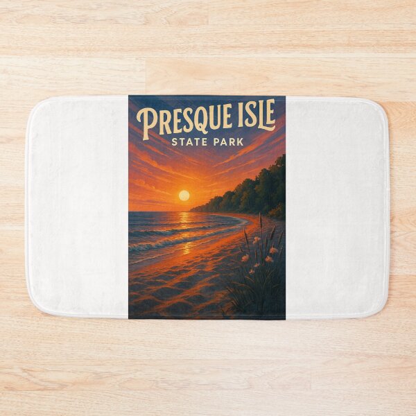 Item preview, Presque Isle State Park Sunset and Wildflowers Erie PA designed and sold by Places On Earth.