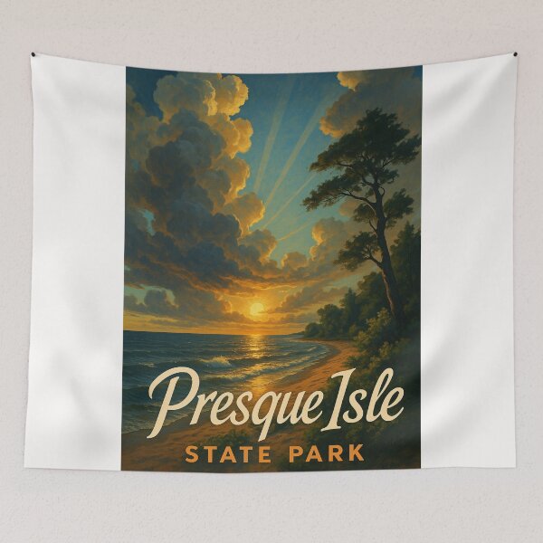 Item preview, Presque Isle State Park Sunset Lake Erie Erie County designed and sold by Places On Earth.