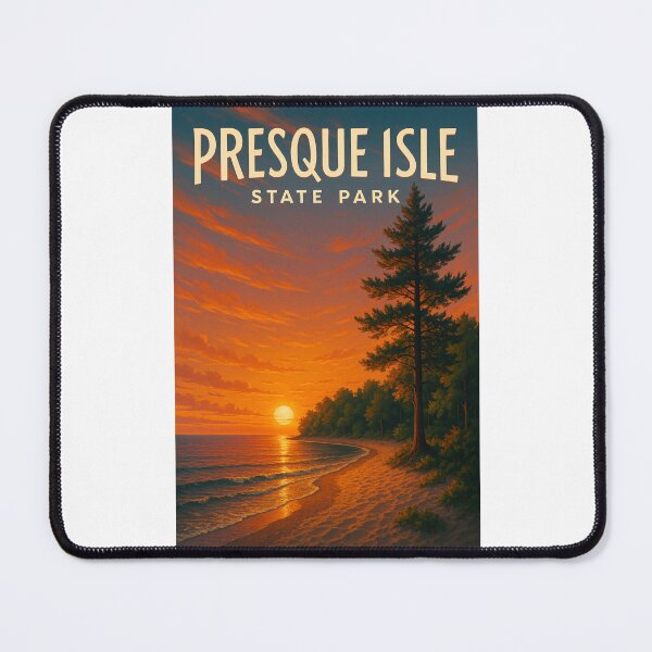 Item preview, Presque Isle State Park Forest Shoreline Sunset Pennsylvania designed and sold by Places On Earth.
