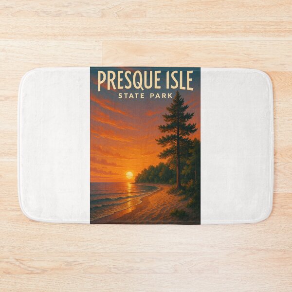 Item preview, Presque Isle State Park Forest Shoreline Sunset Pennsylvania designed and sold by Places On Earth.
