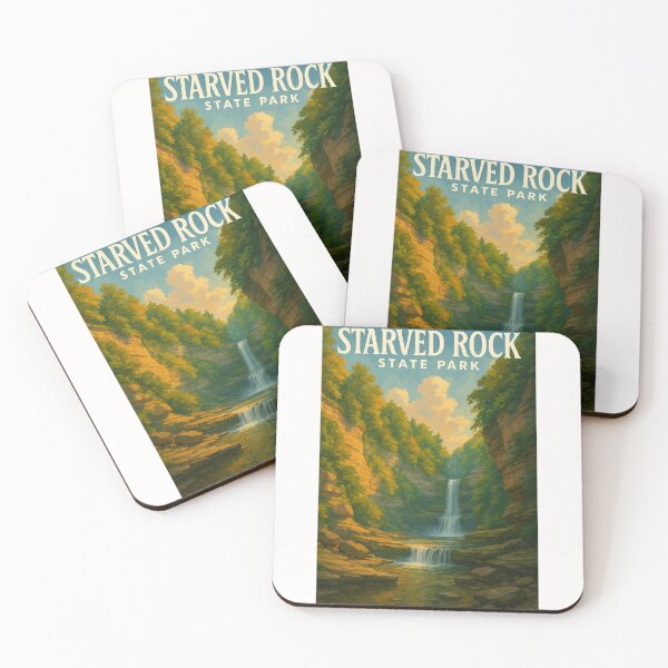Item preview, Starved Rock State Park Waterfall Canyon View Illinois designed and sold by Places On Earth.