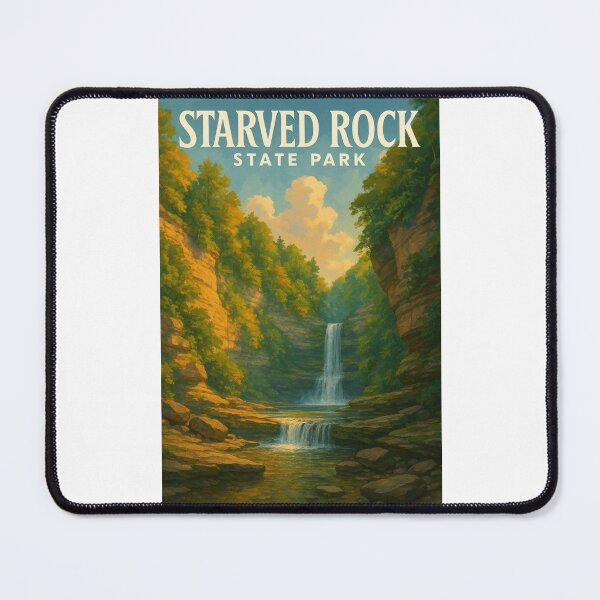 Item preview, Starved Rock State Park Waterfall Canyon View Illinois designed and sold by Places On Earth.