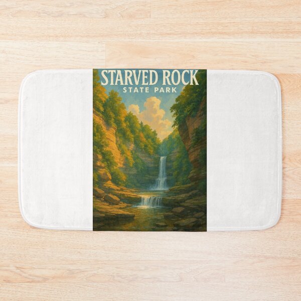 Item preview, Starved Rock State Park Waterfall Canyon View Illinois designed and sold by Places On Earth.