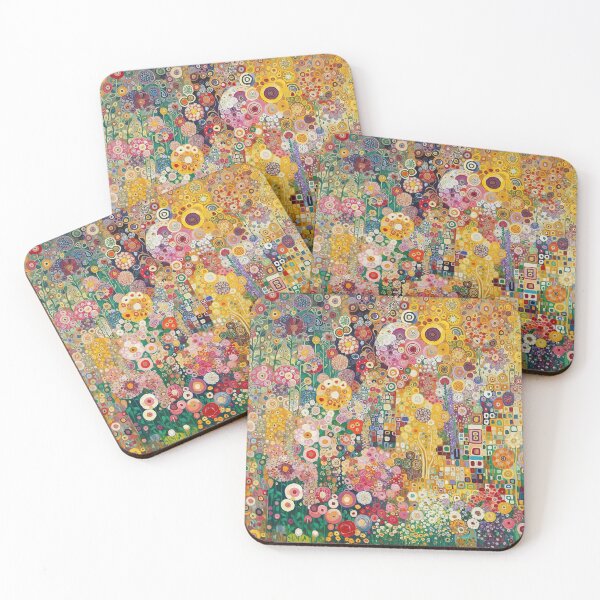 Item preview, Gustav Klimt Abstract Flowers designed and sold by maniacfitness.