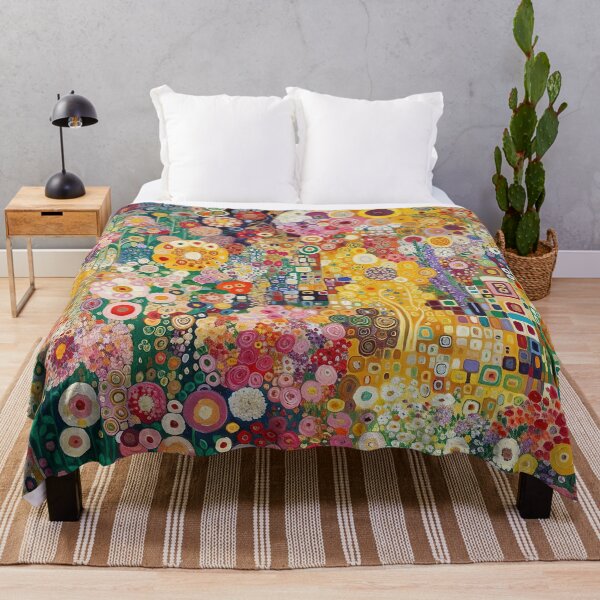 Item preview, Gustav Klimt Abstract Flowers designed and sold by maniacfitness.