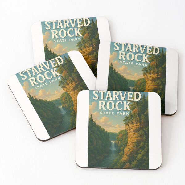 Item preview, Starved Rock State Park Waterfall Overlook LaSalle County designed and sold by Places On Earth.
