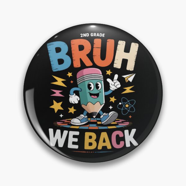 Item preview, Bruh We Back 2nd Grade Funny Back to School designed and sold by CraftyCuttable.