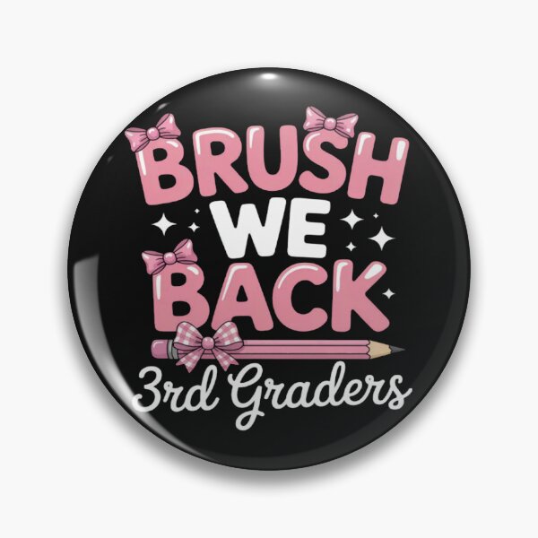 Item preview, Bruh We Back 3rd Graders First Day Of Third Grade Girls Bow designed and sold by CraftyCuttable.