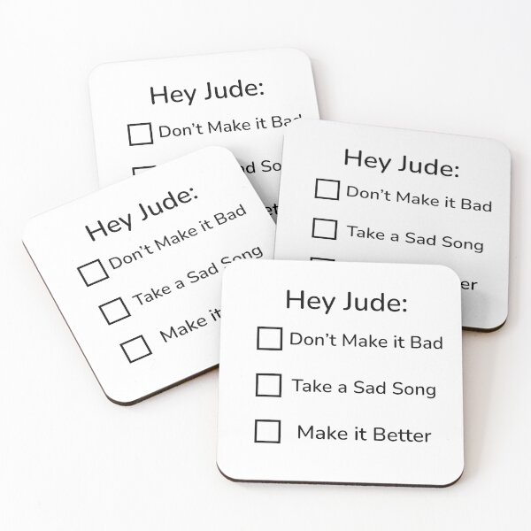 Item preview, Hey Jude - Black Text designed and sold by phsco.