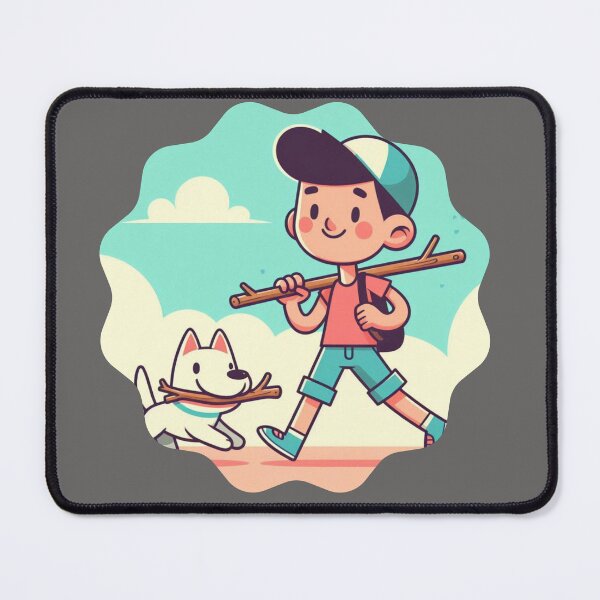 Item preview, The Big Stick: A Boy and Dog Scout Adventure | Friends and Nature Humor designed and sold by DibuHumor.