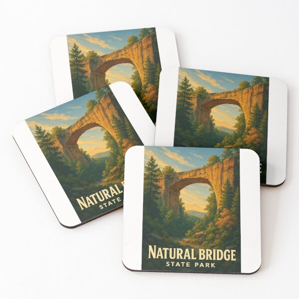 Item preview, Natural Bridge State Park Sandstone Arch Kentucky Hills designed and sold by Places On Earth.