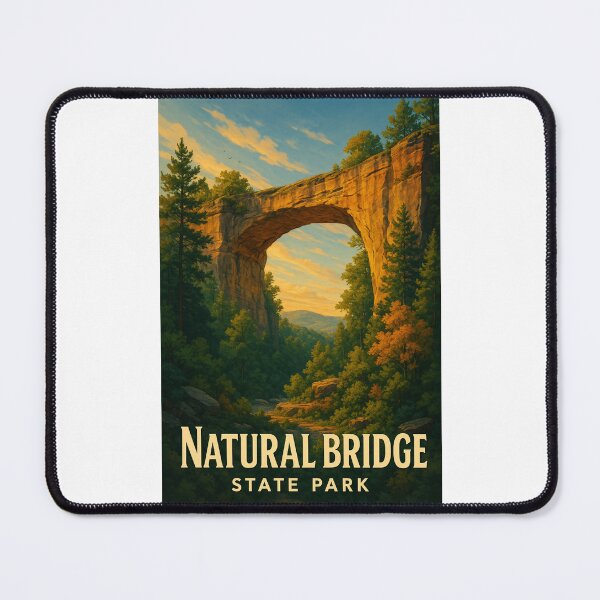 Item preview, Natural Bridge State Park Sandstone Arch Kentucky Hills designed and sold by Places On Earth.