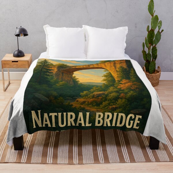 Item preview, Natural Bridge State Park Sandstone Arch Kentucky Hills designed and sold by Places On Earth.