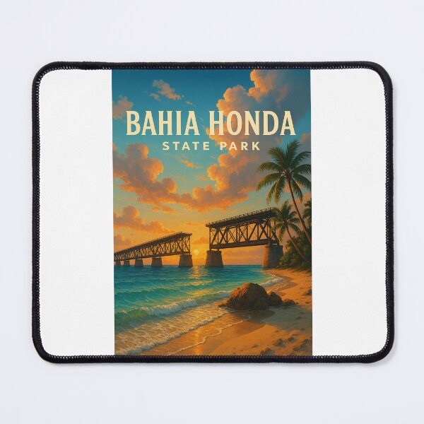 Item preview, Bahia Honda State Park Railway Bridge Sunset Florida Keys designed and sold by Places On Earth.