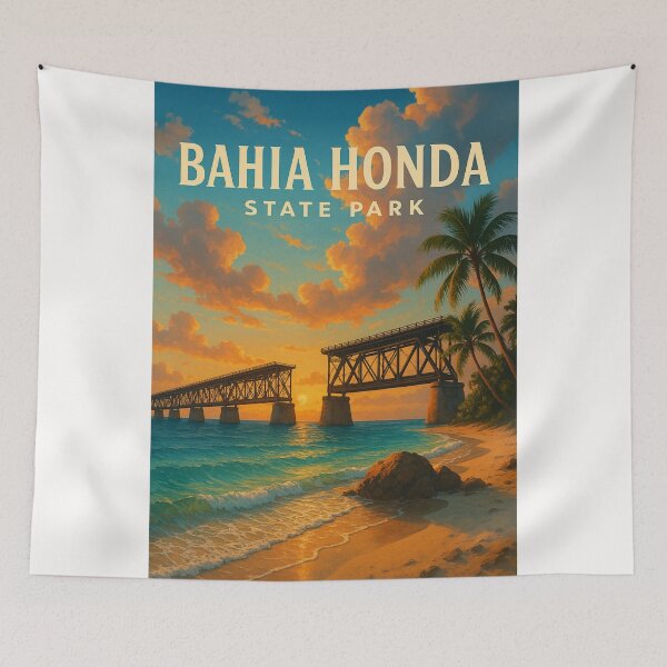 Item preview, Bahia Honda State Park Railway Bridge Sunset Florida Keys designed and sold by Places On Earth.