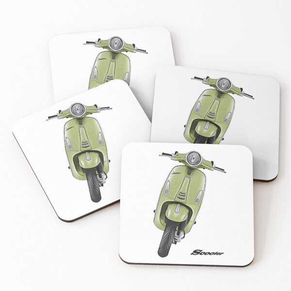 Item preview, Retro Scooter in Green designed and sold by Huskyyy Designs.